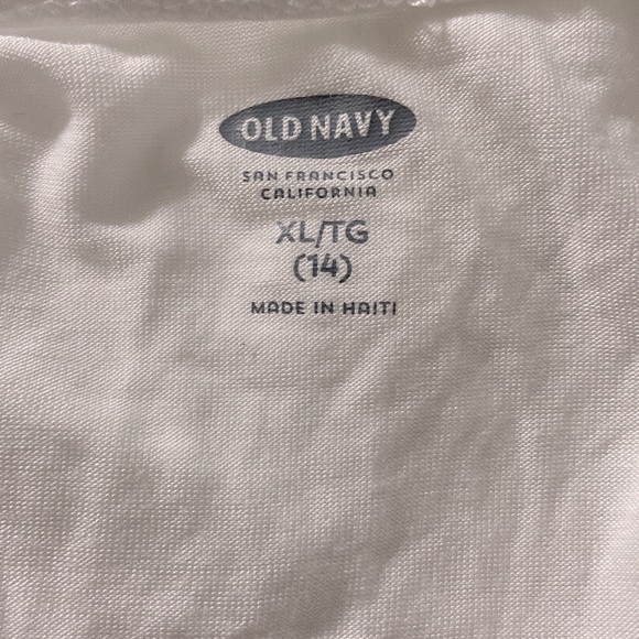 Old Navy White Tank Top with Lace - Youth XL (14) - Picture 4 of 4